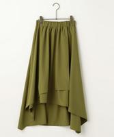 イレギュラーへムラップスカート