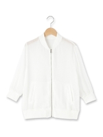 エステルボイルブルゾンジャケット/オフホワイト(003)