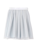 チュール&ストライプスカート/ライトブルー(391)