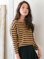 デラヴェボーダープルオーバー/オフ／柄