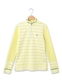 パネルボーダージッププルオーバー/イエロー系(130)