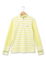 パネルボーダージッププルオーバー/イエロー系(130)