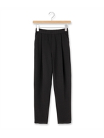 ゆるラクテーパードパンツ/ブラック(019)