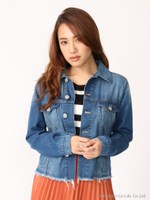 裾フリンジGジャン/ネイビー