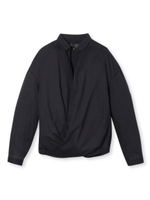 綿キュプラローンシャツ/ネイビー(093)