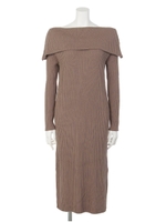 ２ＷＡＹＩラインニットワンピース/モカ