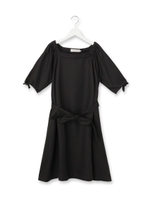 オフショルダーサックワンピース/ダークグリーン(023)