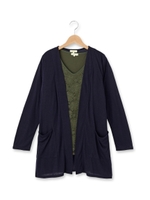 レースカットソー×カーディガンセット/ブルー(092)