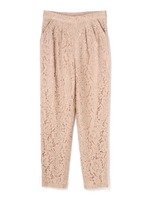 《EDIT COLOGNE》レーステーパードパンツ/ブラウン(050)