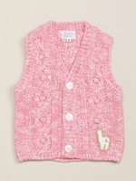 ケーブル編みベスト/オフホワイト