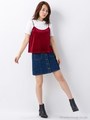 ベロアキャミテレコT/SET/クロ
