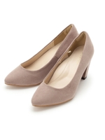 スウェード調ポインテッドトゥパンプス/ネイビー(093)