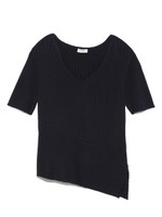 【emmi atelier】リブ切替プルオーバー/NVY