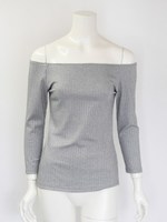 オフショルリブトップス/PB