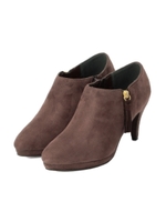 タッセル付きスウェード調ブーティ/ブラウン系(040)