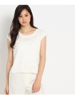 フロントレースプルオーバー/ホワイト(001)