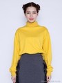 Colorful high neck tops/GREEN
