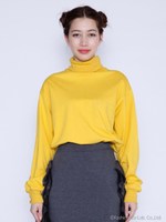 Colorful high neck tops/GREEN