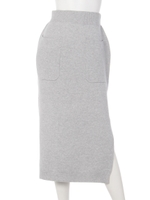 スリットマキシニットJ/W SK/T.GRY