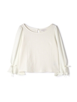 デザインスリーブカットソー/ホワイト(030)