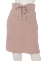 2WAYスエードタイトスカート/ピンク