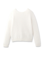 [S]バックボタンニットプルオーバー/ピンク(072)