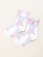 パッチフラワーJQ SOCKS/ブルー