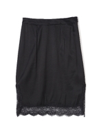 裾レースペンシルスカート/ブラック(010)