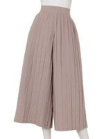 【chille anap】プリーツガウチョパンツ/BK