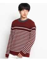 カットソー&ニット ボーダーアンサンブル/グレー(012)