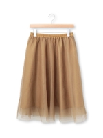 ◆チュールレーススカート/キャメル(041)