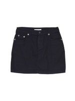 ベーシックコットンタイトスカート/ブラック