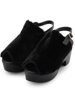 Casselini オープントゥプラットフォームサンダル/キャメル(041)