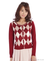 リボンアーガイルガーリーC/D 1/ワイン