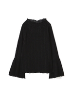 《EDIT COLOGNE》ベルレースブラウス/ブラック(010)