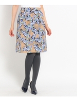 クロスフラワースカート/ベージュ(152)