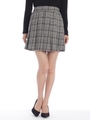 グレンチェックプリーツミニスカート/ハイ