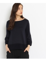 [L]リップル切り替えニット/ボルドー(064)