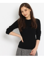 [L]クルーリブニット/オフホワイト(003)