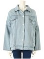 オーバーサイズデニムジャケット/ブルー