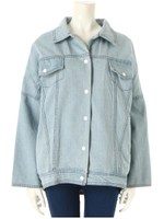 オーバーサイズデニムジャケット/ブルー