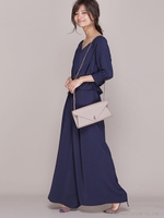 カシュクールセットアップ/ネイビー