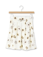 ビジュー付きタックスカート/ライトブルー(091)