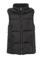 中綿フードベスト/BLACK