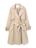 SLEEVE RIBBON TRENCH COAT/ベージュ(040)