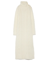 ケーブルニットワンピース/OWHT