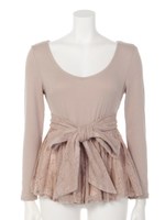 ウエストリボンレースTN/ベージュ