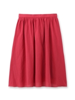 [L]綿麻フォレスタローンスカート/ピンク系(074)