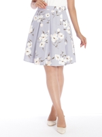 花柄スエードタックSK　2/サックス