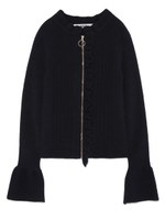 コンパクトリブ&フリルカーディガン/BRW